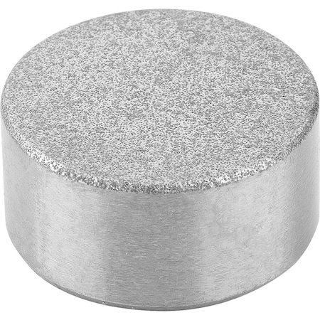 Kipp Grippers And Inserts Round D2=16, L3=10, Form:O Rough, Stainless Steel Diamond Impregnated Surfac K0385.16105